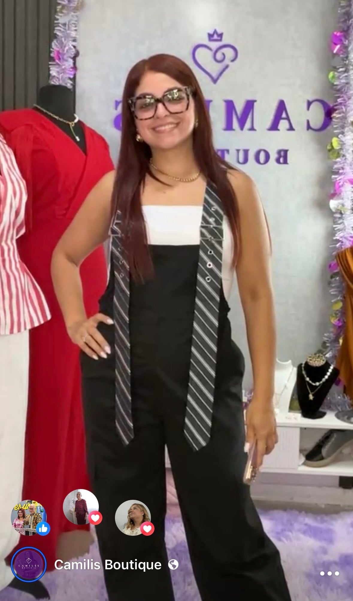 Black Jumpsuit Tie