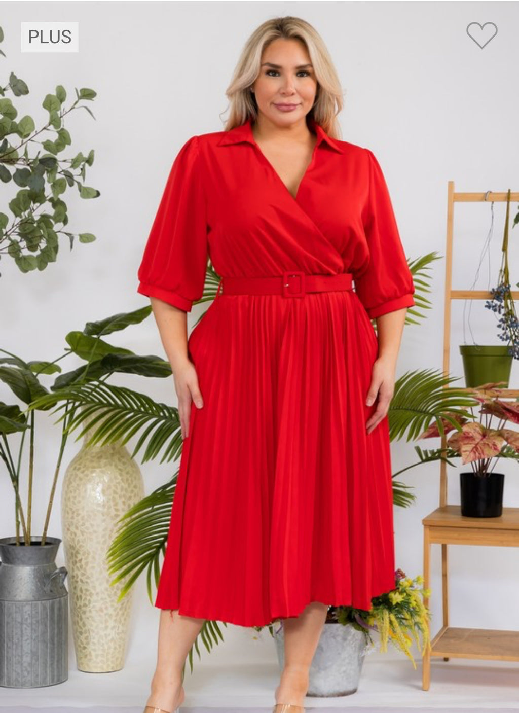 Red Midi Dress
