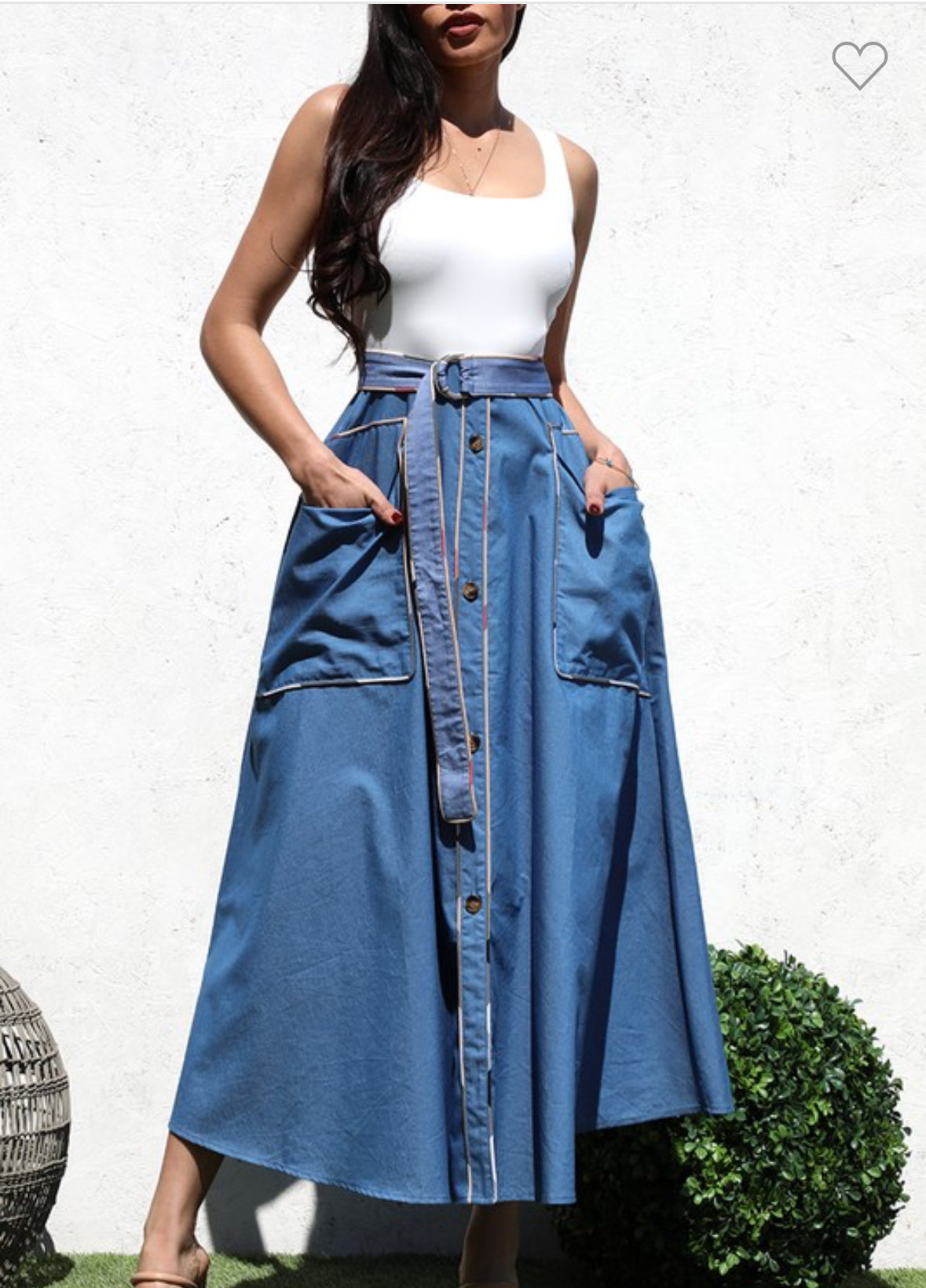 Denim Midi Dress