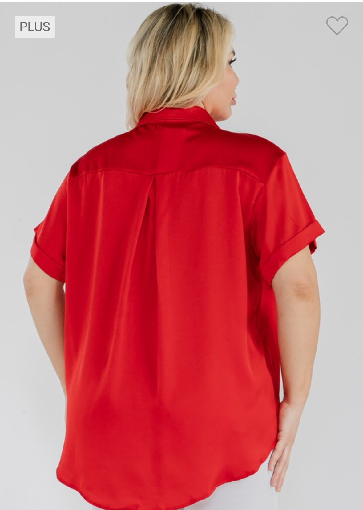 Red Satin Blouse