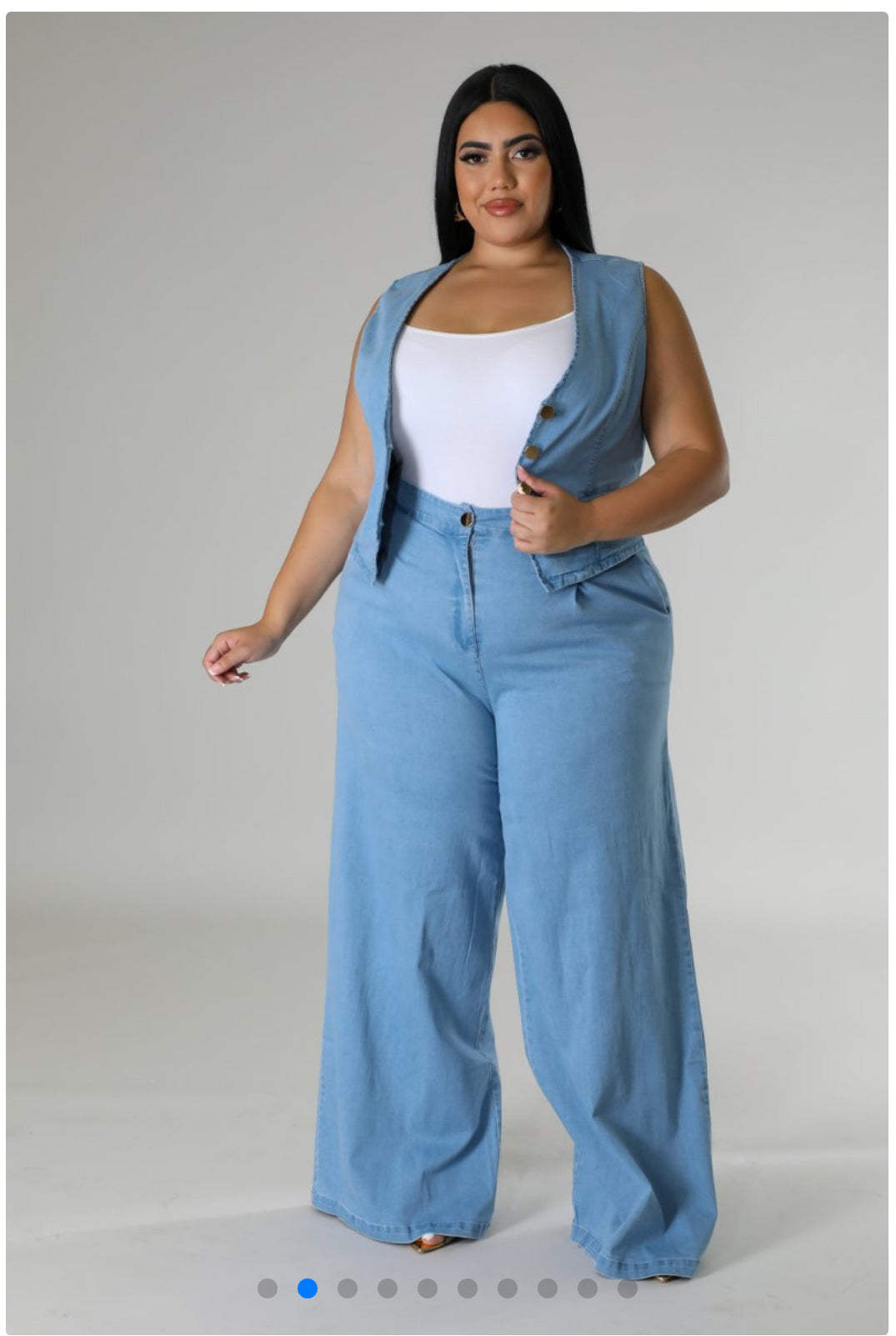 Denim Plus Size Set