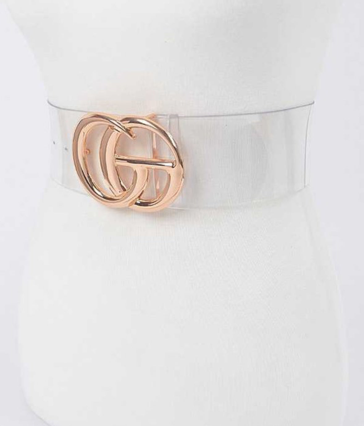 Gold/Clear Plus Size Belt