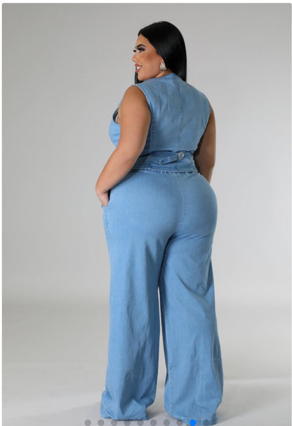 Denim Plus Size Set