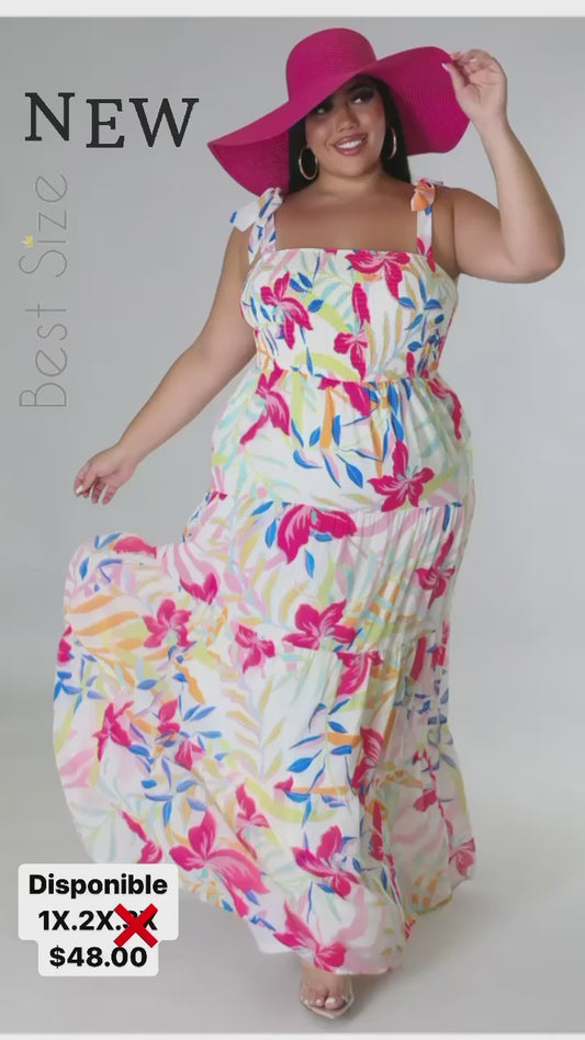 Floral Plus Size Maxi Dress