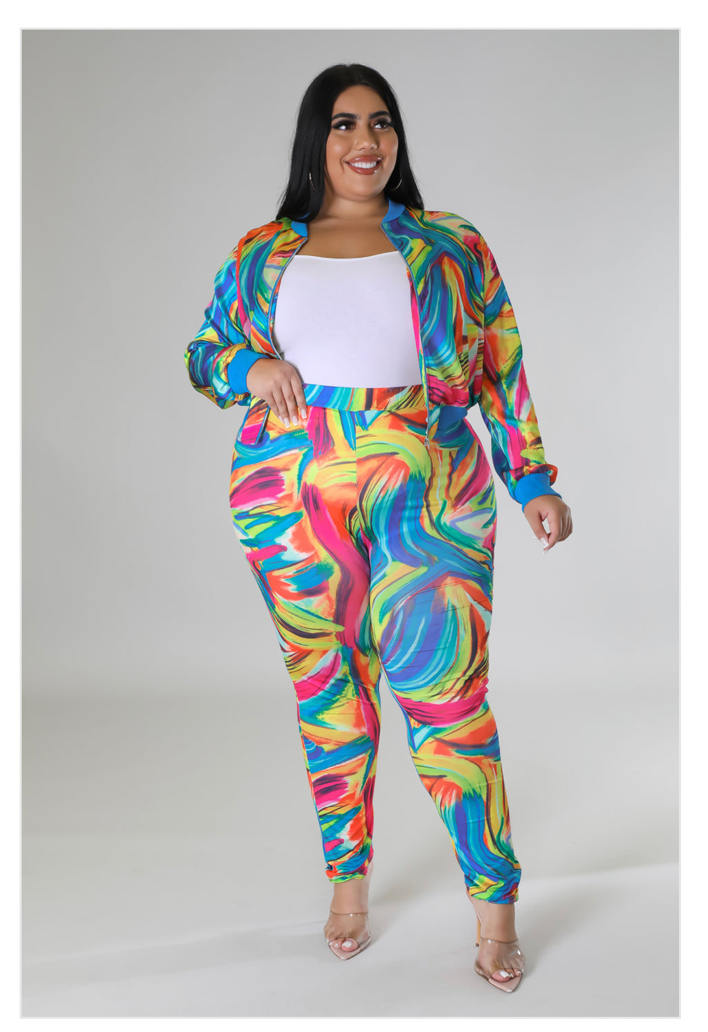 Swirl Color Legging Set